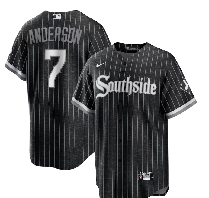 Men's Chicago White Sox Tim Anderson Nike Black City Connect Replica Player Jersey