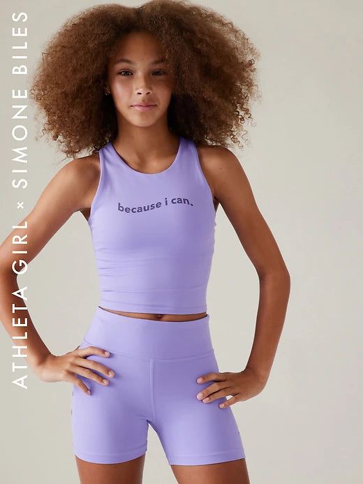 Athleta Girl x Simone Biles Long Distance Bra