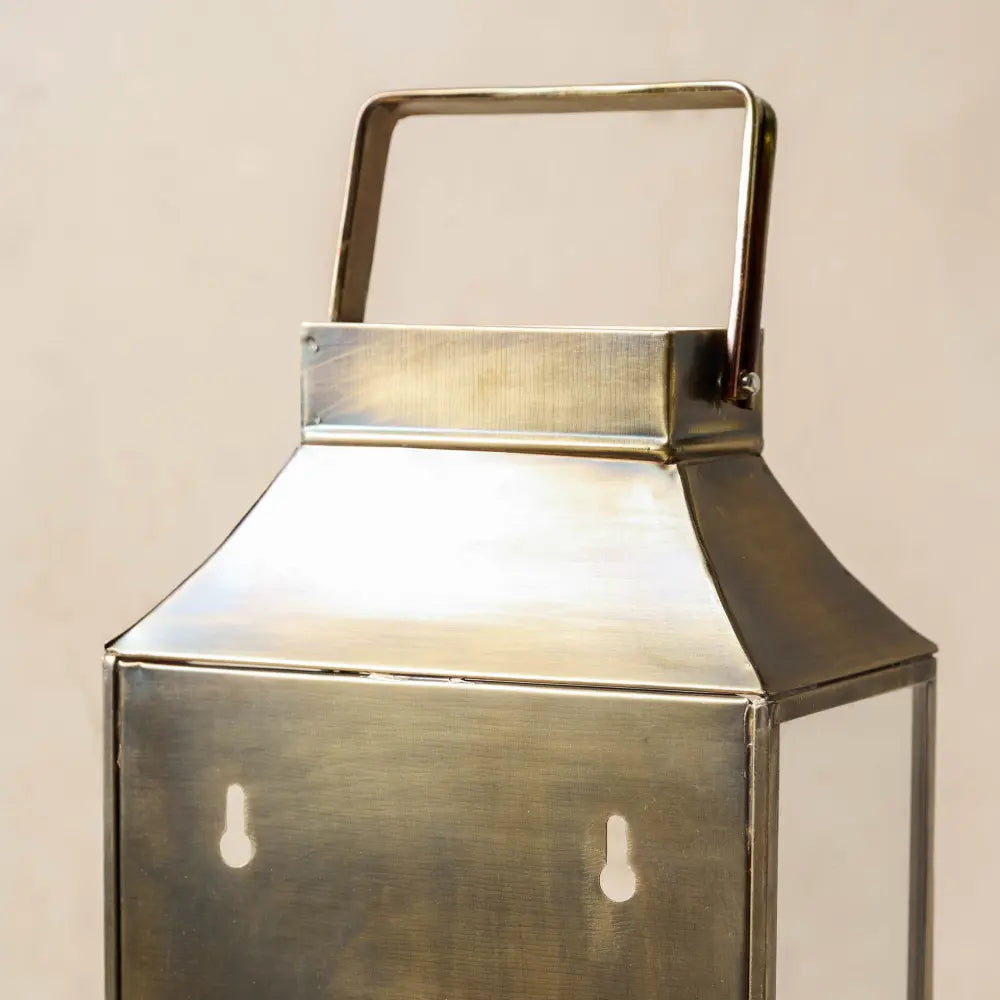 Vera Antiqued Brass Wall Lantern