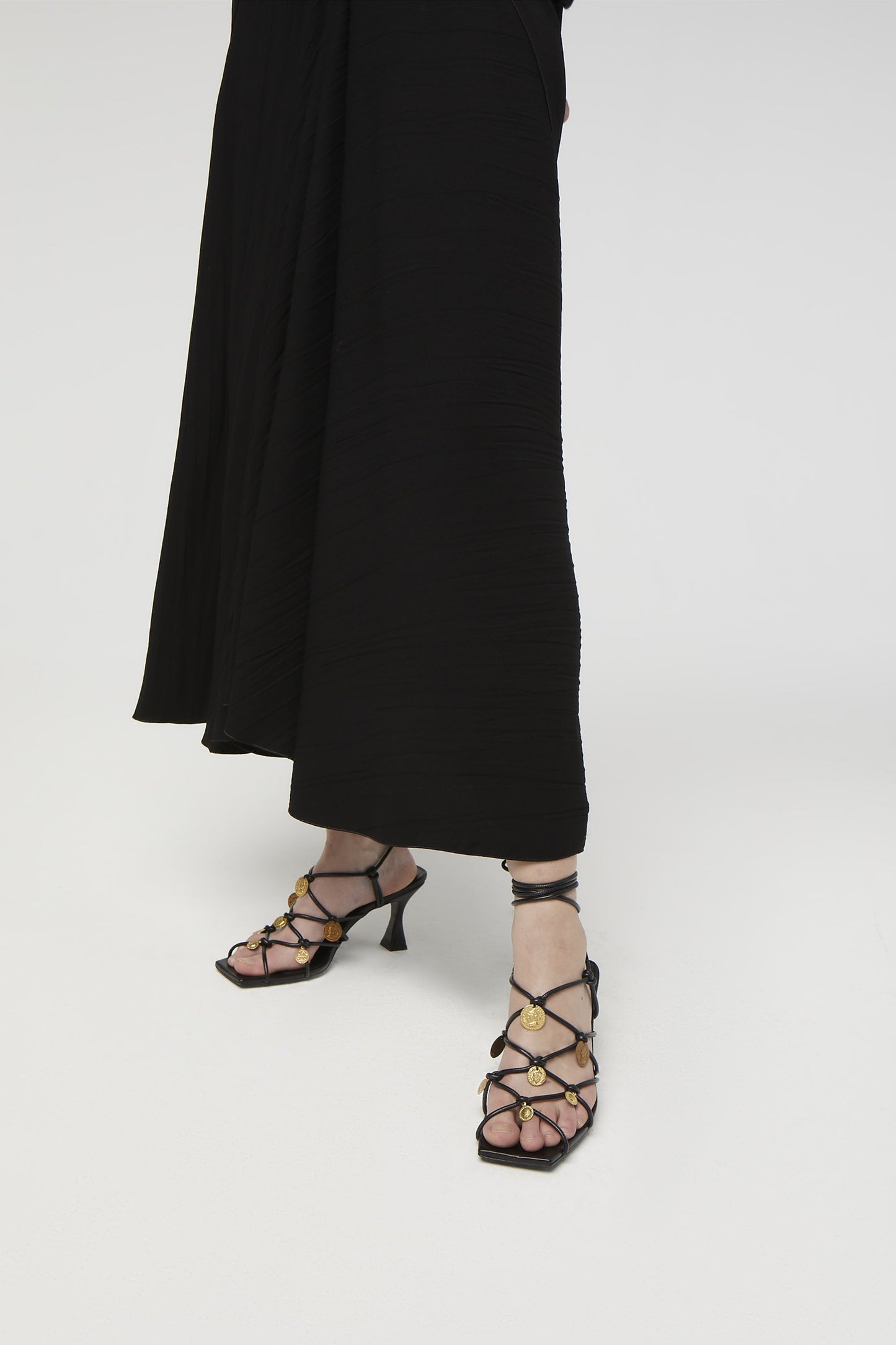 Knotted Sandal with Coins