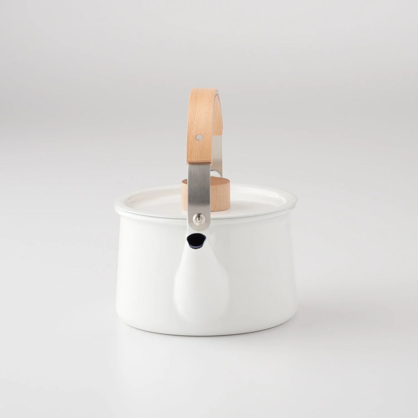 Enamel + Wood Kettle