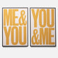 You & Me/Me & You Signed Print