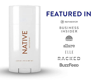 Native Deodorant | Natural Deodorant for Women and Men, Aluminum Free with Baking Soda, Probiotics, Coconut Oil and Shea Butter | Unscented