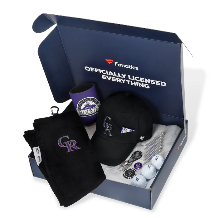 Colorado Rockies Fanatics Pack Golf-Themed Gift Box