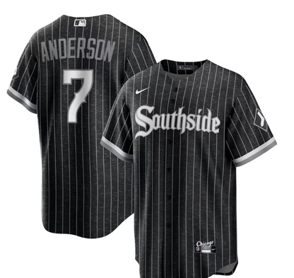 Men's Chicago White Sox Tim Anderson Nike Black City Connect Replica Player Jersey