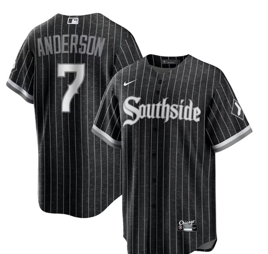 Men's Chicago White Sox Tim Anderson Nike Black City Connect Replica Player Jersey
