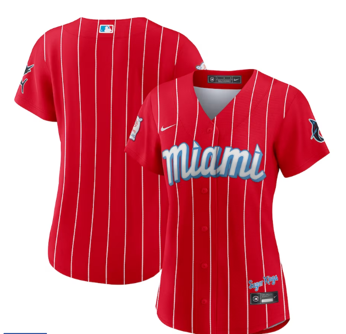 Women's Miami Marlins Nike Red City Connect Replica Jersey