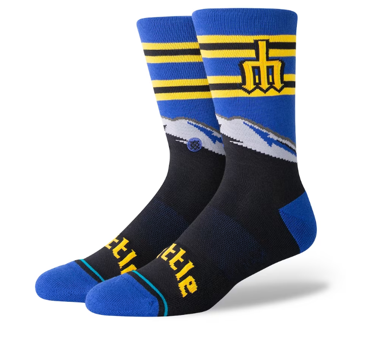 Male Seattle Mariners Stance Royal 2023 MLB City Connect Crew Socks