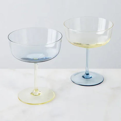 Celia Handblown Coupe Cocktail Glasses, Set of 2