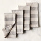 Essential Striped Cotton Napkins, Set of 4