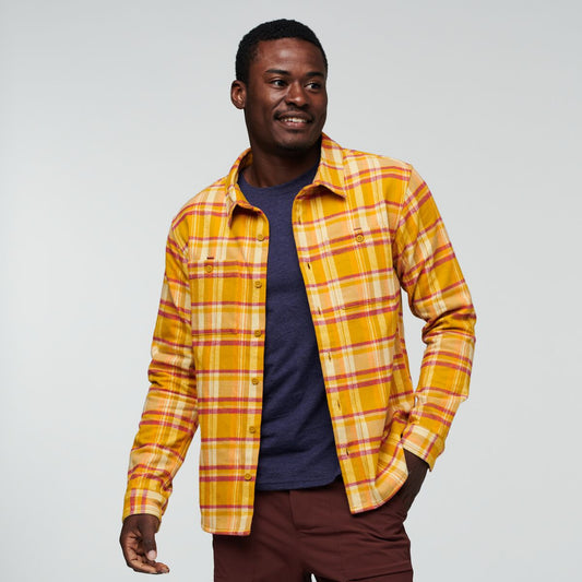 Mero Flannel Shirt - Men's, Amber Plaid, Model Jeremy