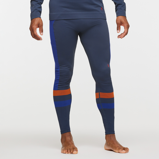 Debajo Seamless Baselayer Tight - Men's, Ink Stripes, Model Jason