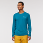Fino Long-Sleeve Tech Tee - Men's, Gulf, Model Jason