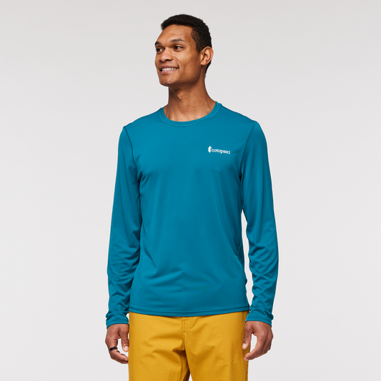 Fino Long-Sleeve Tech Tee - Men's, Gulf, Model Jason