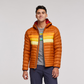 Fuego Down Hooded Jacket - Men's, Mezcal/Flame Stripes, Model Munther