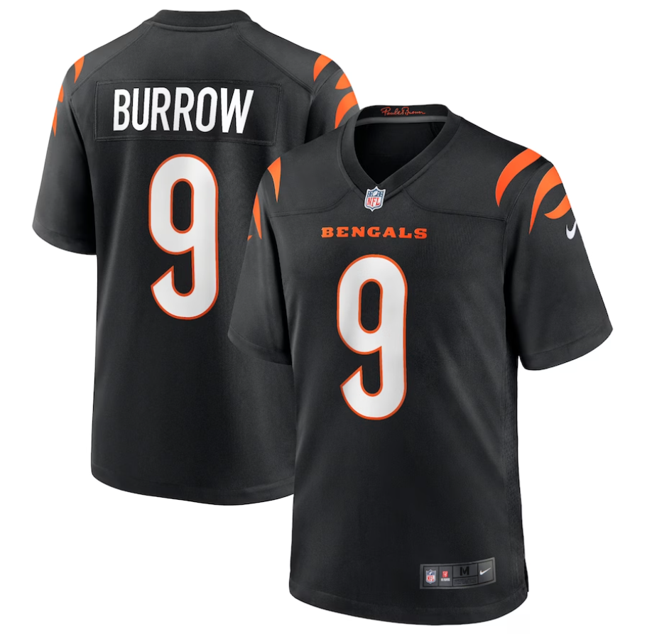 Joe Burrow Cincinnati Bengals Nike Game Jersey - Black