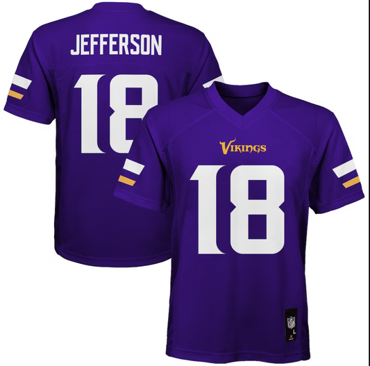 Justin Jefferson Minnesota Vikings Nike Youth Game Player Jersey - Purple