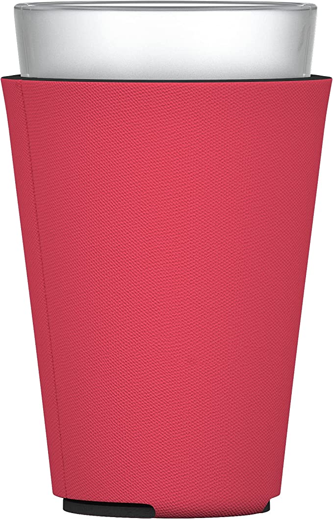 Blank Pint Glass Sleeves 16 Ounce Insulating Foam Collapsible Beer Drinking Cup Holder