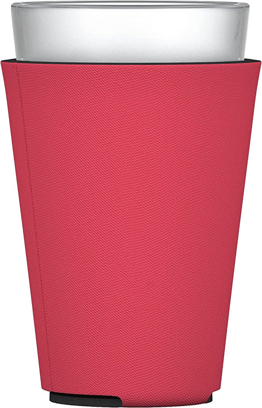 Blank Pint Glass Sleeves 16 Ounce Insulating Foam Collapsible Beer Drinking Cup Holder