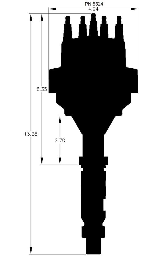 MSD READY-TO-RUN DISTRIBUTOR - BUICK NAILHEAD V8