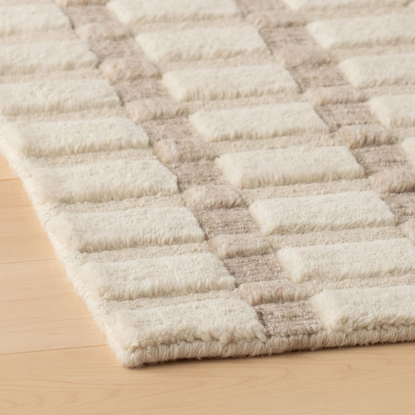 Ashlar Handwoven Wool Rug