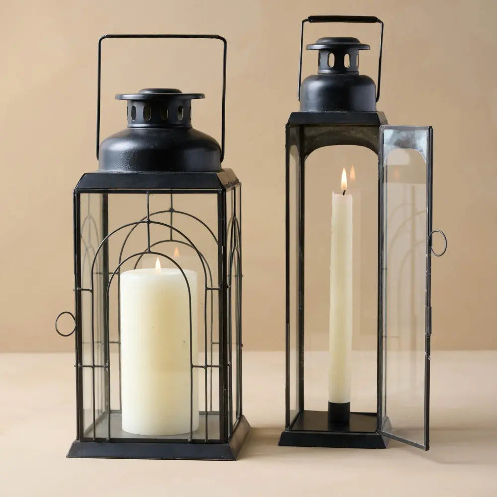 James Glass Paned Lantern