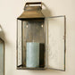 Vera Antiqued Brass Wall Lantern