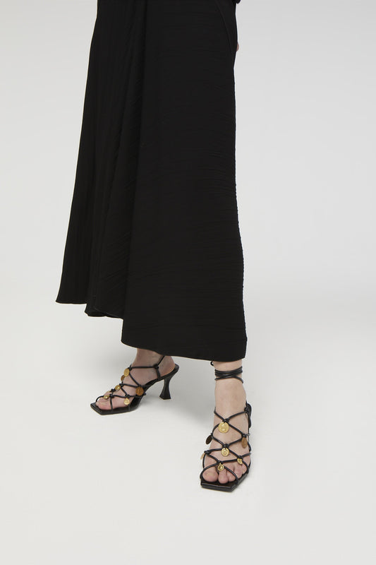 Knotted Sandal with Coins