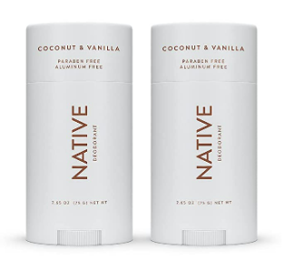 Native Deodorant | Natural Deodorant for Women and Men, Aluminum Free with Baking Soda, Probiotics, Coconut Oil and Shea Butter | Unscented