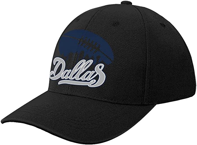Dallas American Football Fans Adjustable Baseball Cap Black