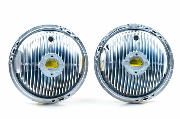 HOLLEY RETROBRIGHT LED FORWARD FACING LIGHT - HOUSING ONLY - YELLOW LENS - SOLD INDIVIDUALLY