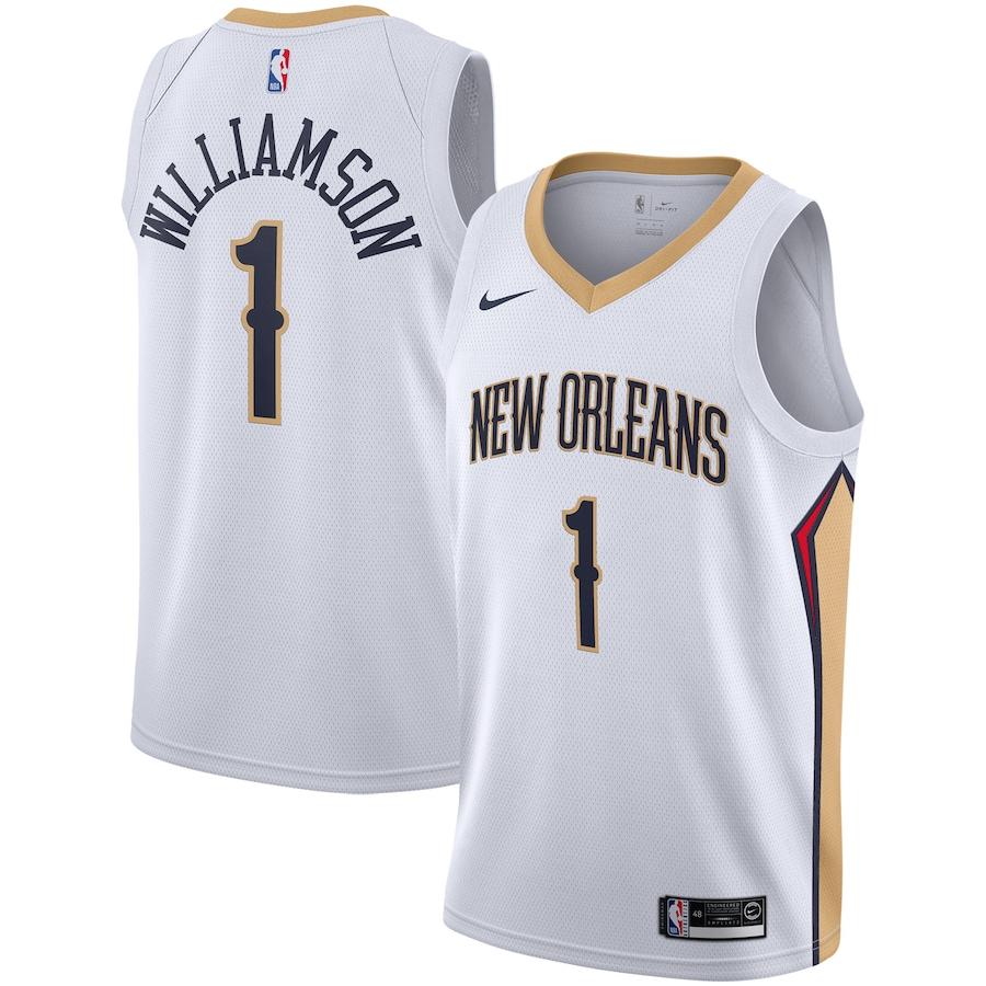 Men's New Orleans Pelicans Zion Williamson Nike Navy 2019 NBA Draft First Round Pick Swingman Jersey - Icon Edition